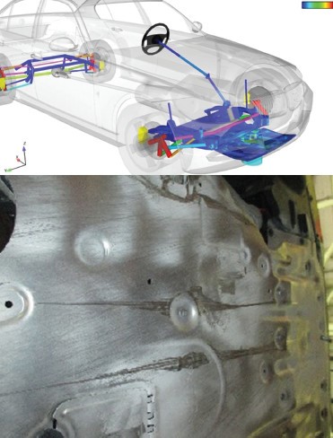 用Adams-Marc協(xié)同仿真對車輛極端負載狀況進行仿真(圖1) 用Adams-Marc協(xié)同仿真對車輛極端負載狀況進行仿真(圖1)
