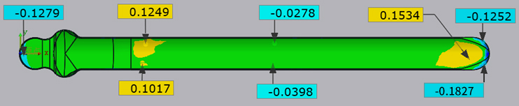 骨骼鎖定鋼板的輪廓度檢測(cè)(圖5) 骨骼鎖定鋼板的輪廓度檢測(cè)(圖5)